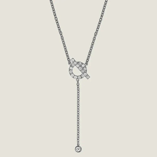 [⭐JeweliWhal]FINESSE SILVER DIAMOND NECKLACE
