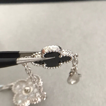 [⭐JeweliWhal] CLOVER 5 MOTIF ONYXS BRACELET COLLECTION