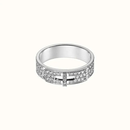 [⭐JeweliWhal]KELLY SILVER DIAMOND RING