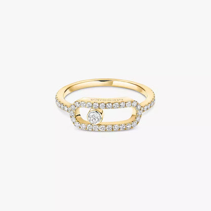 [⭐JeweliWhal]Move Uno Diamond Ring in Gold