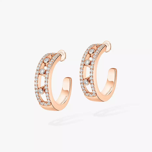 [⭐JeweliWhal]Diamond Pave_ Hoop Earrings Move