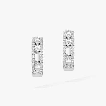 [⭐JeweliWhal]Diamond Pave_ Hoop Earrings Move