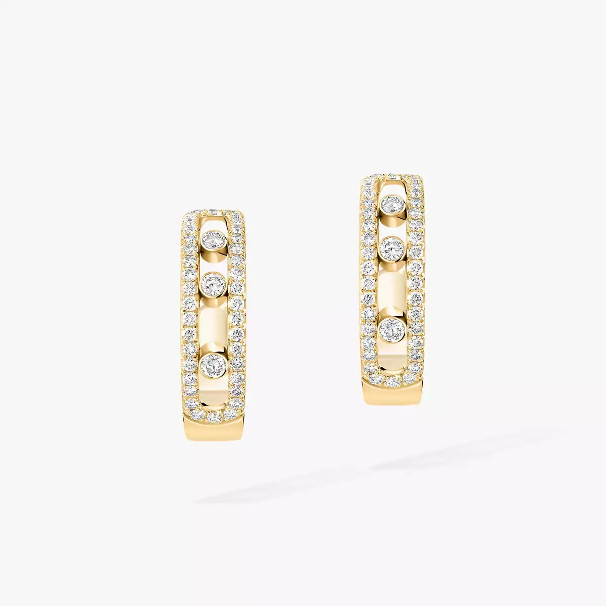 [⭐JeweliWhal]Diamond Pave_ Hoop Earrings Move