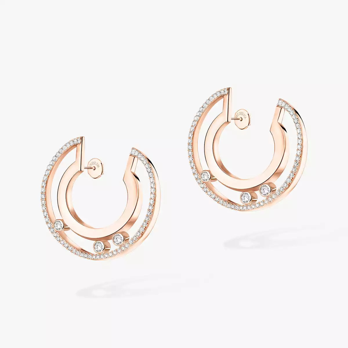 [⭐JeweliWhal]Move Romane Small Diamond Hoop Earrings