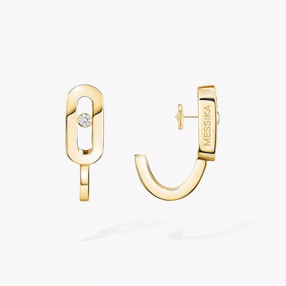 [⭐JeweliWhal]Diamond Mini Hoop Earrings Move Classique