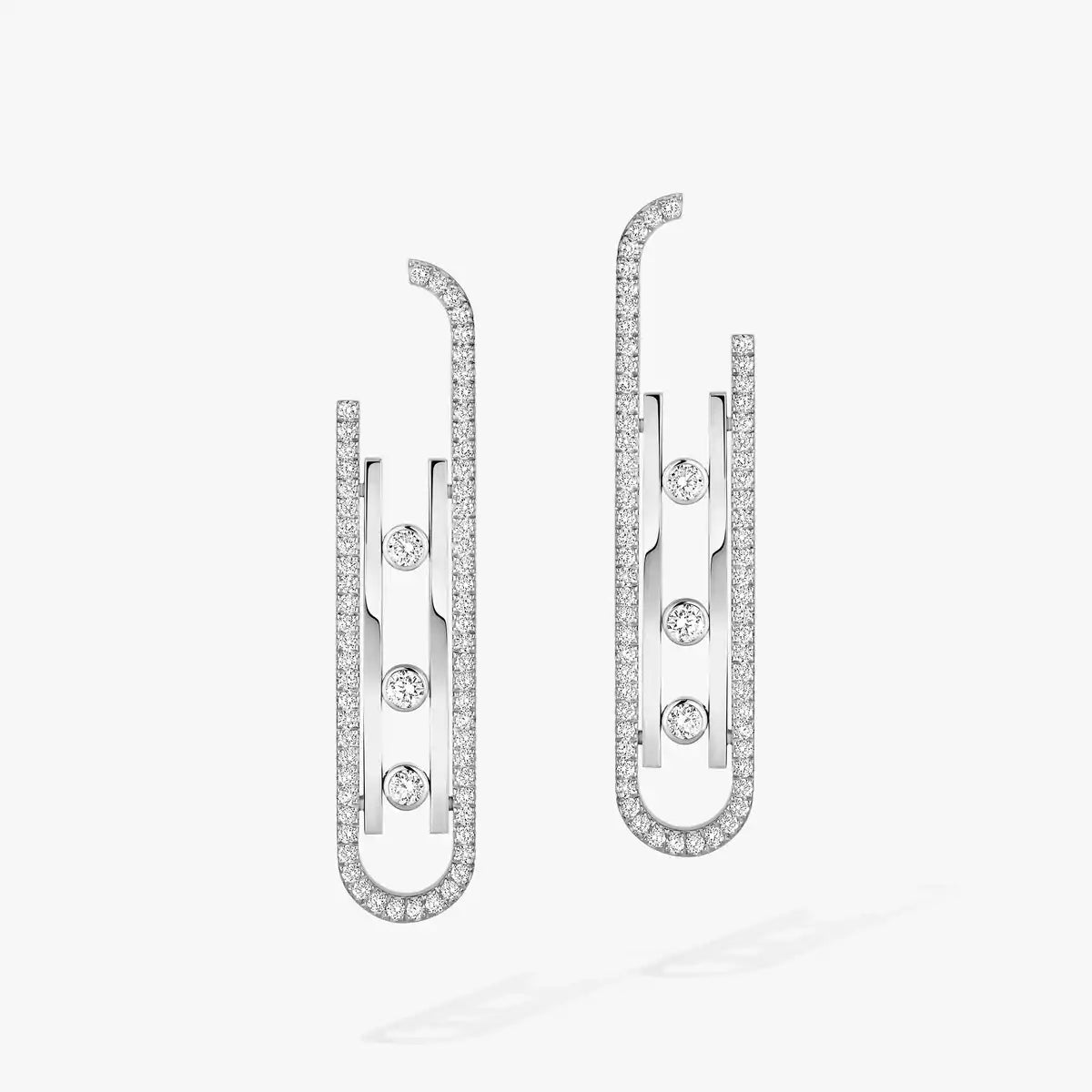 [⭐JeweliWhal]Diamond Pendant Earrings Move 10Th