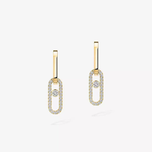 [⭐JeweliWhal]Move Link Diamond Earrings