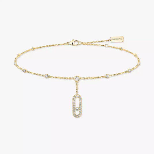 [⭐JeweliWhal] Move Uno pavé ankle bracelet