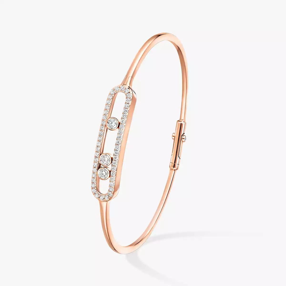 [⭐JeweliWhal]Move Pavé Diamond Bangle Bracelet M