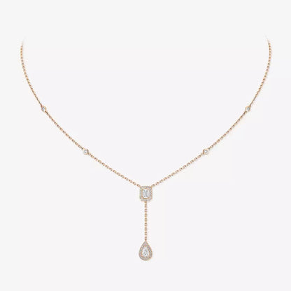 [⭐JeweliWhal]Gold Diamond Tie Necklace