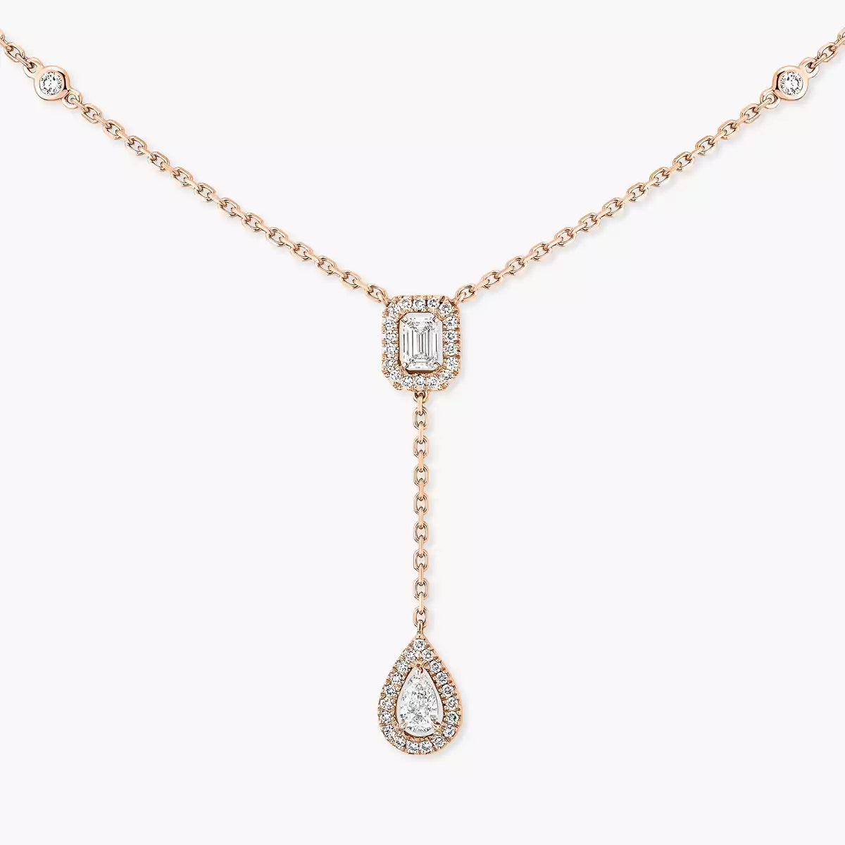 [⭐JeweliWhal]Gold Diamond Tie Necklace