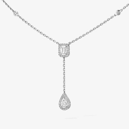 [⭐JeweliWhal]Gold Diamond Tie Necklace