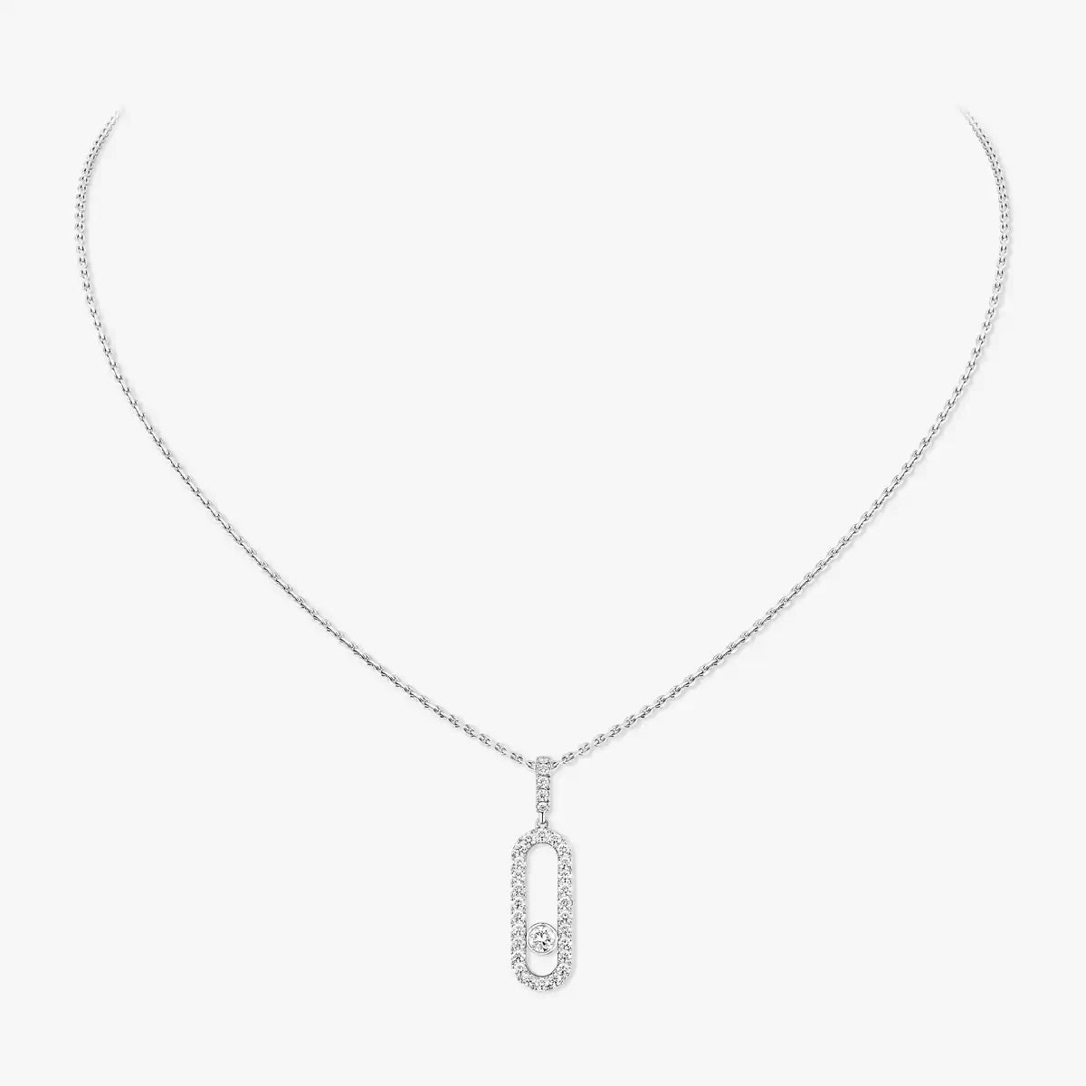 [⭐JeweliWhal]Move Uno Diamond Necklace in Rose Gold