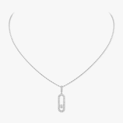 [⭐JeweliWhal]Move Uno Diamond Necklace in Rose Gold