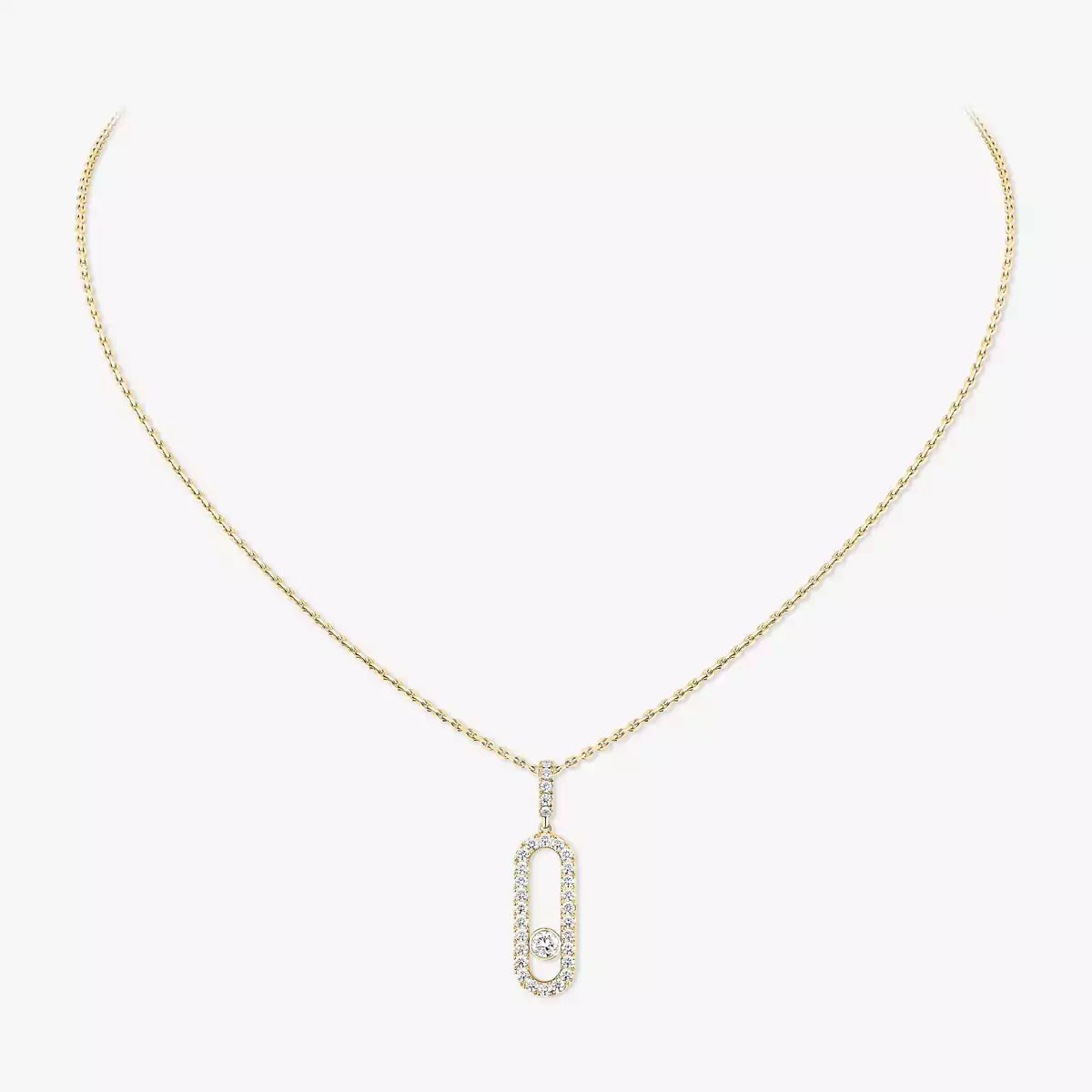 [⭐JeweliWhal]Move Uno Diamond Necklace in Rose Gold