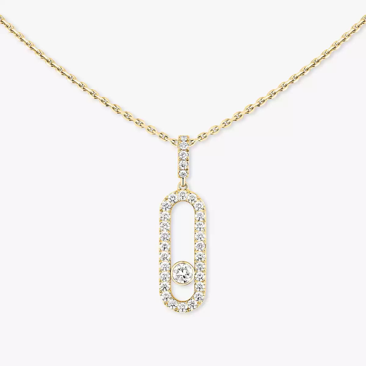 [⭐JeweliWhal]Move Uno Diamond Necklace in Rose Gold
