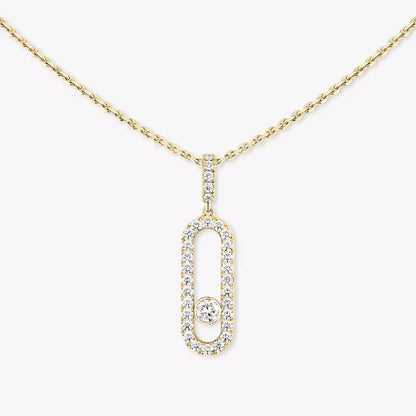[⭐JeweliWhal]Move Uno Diamond Necklace in Rose Gold