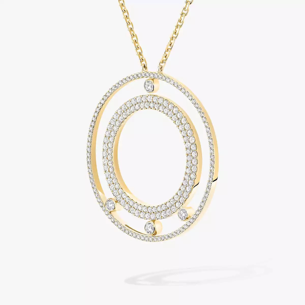 [⭐JeweliWhal]Move Romane Long Pave_-Set Diamond Necklace