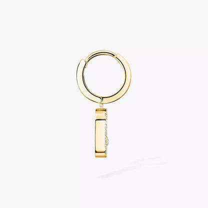 [⭐JeweliWhal]Move Uno Single Diamond Hoop Earring