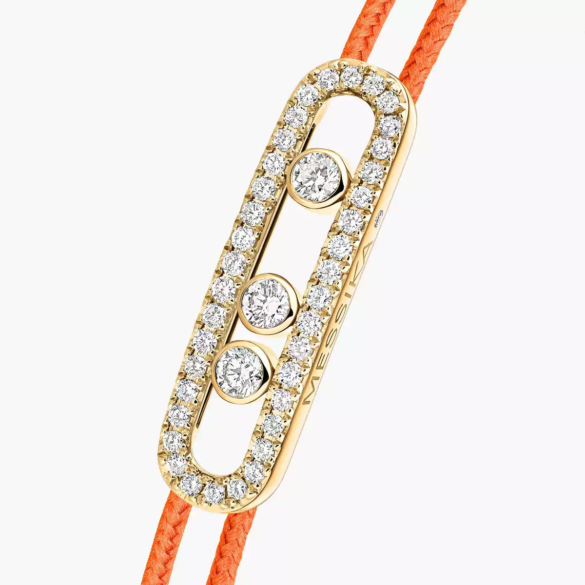 [⭐JeweliWhal]Messika Care(s) pink cord pavé bracelet
