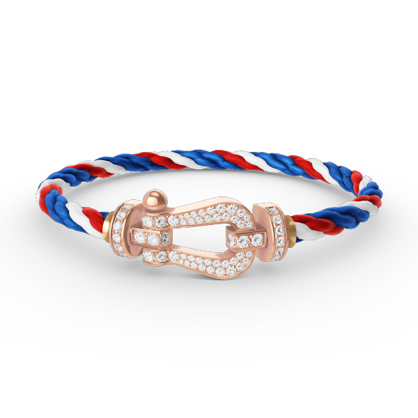 [⭐JeweliWhal]FORCE LARGE HORSESHOE FULL DIAMOND BRACELET ROSE GOLD