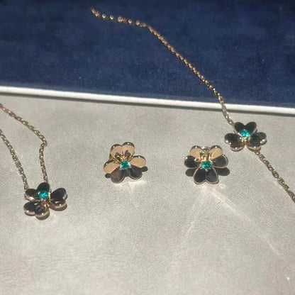 [⭐JeweliWhal]FRIVOLE  FLOWER MALACHITE EARRINGS