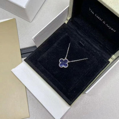 [⭐JeweliWhal]CLOVER 15MM PIETERSITE NECKLACE SILVER
