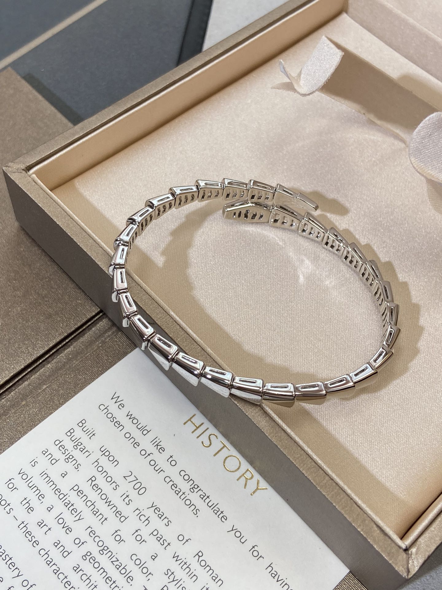 [⭐JeweliWhal]SERPENTI VIPER SILVER BRACELET