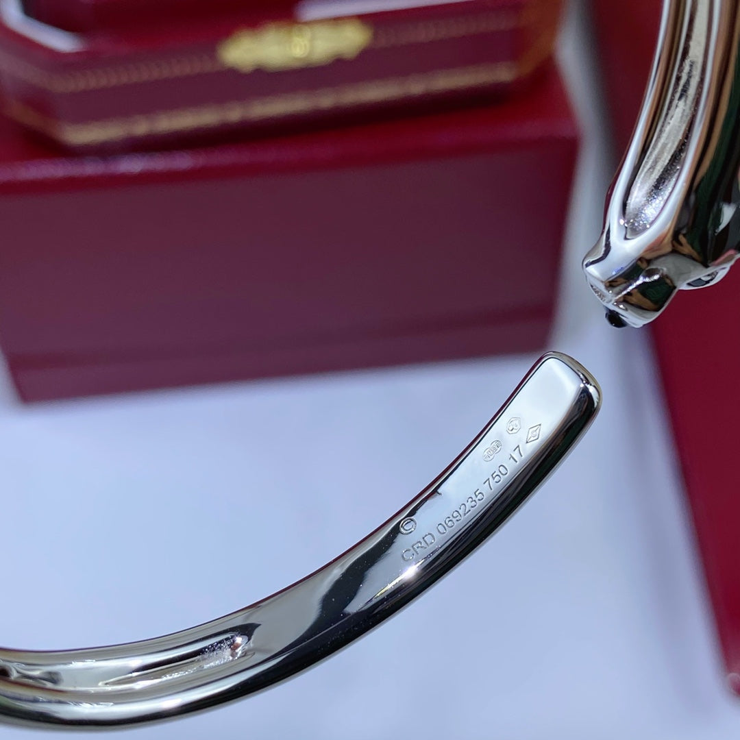 [⭐JeweliWhal]PANTHERE SILVER OPEN BRACELET